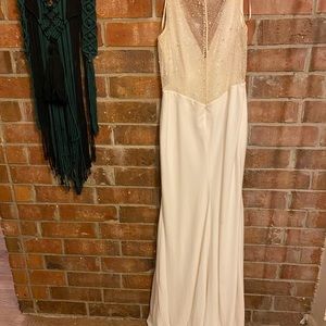 Ivory, Crepe Pronovias Drubin Sample Bridal Gown, Bridal 12